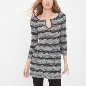 White House Black Market Shimmery Tunic Sweater Top✨